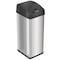 Hls Commercial 13 gal Rectangular Indoor Metal Can, Silver, Touchless Sensor Lid, Stainless Steel, 10.75 in HLS13MX - alternate 1