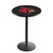 Holland Bar Stool Co 42" Blk Wrinkle Louisville Pub Table, 36" dia. Top L214B4236Lville - alternate 1