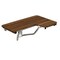 Homeroots 14" X 36" Brown Teak Wall Mount Rectangular Shower Bench 549345 - alternate 1