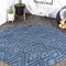 Jonathan Y Balansat Moroccan Diamond Navy 5 ft Round Indoor/Outdoor Area Rug IBZ100B-5R - alternate 1