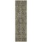 Homeroots 8' Runner Dark Moss Green and Gray Oriental Washable Non Skid Indoor Outdoor Runner Rug 563800 - alternate 6