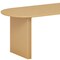 Homeroots 79" Natural Solid Wood Double Pedestal Base Oval Dining Table 712140 - alternate 4