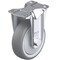 Blickle Rigid Plate Caster, TPR, 4", 240 lb. B-TPA 102KF-12 - alternate 1