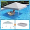 Sunjoy Pool Gazboe with  36in Wicker floating pool tray-Gray A109900300 - alternate 1