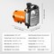 Vevor Cast Iron Utility Water Transfer Pump Portable Utility Pump 1/2HP 1600 GPH Q1CZ-800C - alternate 4