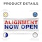 Signmission Alignment Now Open, 18 Inch x 48 Inch, Vinyl Banner B-30458 - alternate 4