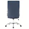Leisuremod Sonora Modern High-Back Leather Office Chair, Navy Blue SO19BUL - alternate 7
