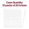 Smarty Had A Party Solid White Moderno Disposable Plastic Dinner Knives, 240PK 9340WH-KN-CASE - alternate 5