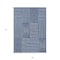 Homeroots 9' X 12' Navy Blue And Ivory Geometric Washable Indoor Outdoor Area Rug 596954 - alternate 8