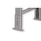 Pucel F Series Workbench, 48 in W x 32-1/2 in H - 37-1/2 in H - 37-1/2 in HH x 24 in D, Gray F-2448-ABL - alternate 2