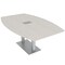 Skutchi Designs Boat Conference Table With Power, 48 in W, 72 in L, Ivory HAR-BOT-48x72-DOU-K458-ESIL - alternate 1