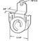 Prime-Line 3/8 in. Offset 7/8 in. Nylon Wheel Back Closet Door Roller, 2PK MP6649 - alternate 3