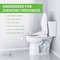 Anzzi Electric Bidet Seat for Elongated Toilets with Auto Lid, Heated, and Remote TL-AZEB107UWH - alternate 11