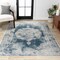 Jonathan Y Rosalia Cottage Medallion Ivory/Blue 5 ft. x 8 ft. Area Rug MDP403G-5 - alternate 1