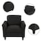 Homeroots 31" Black Fabric Sofa 601961 - alternate 1