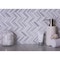 Apollo Tile White Gray 11x11 Equator Marble Polished Floor and Wall Mosaic Tile 4.35 sqft/case, 5PK APLMRM88CV06A - alternate 7