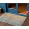 Homeroots 3' X 5' Teal Blue Abstract Washable Indoor Outdoor Area Rug 608831 - alternate 1