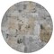 Homeroots 8' Gray Ivory And Brown Round Abstract Washable Indoor Outdoor Area Rug 596868 - alternate 5