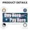 Signmission Buy Here Pay Here, 36 Inch x 96 Inch, Vinyl Banner B-96-30498 - alternate 4