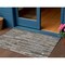 Homeroots 3' X 5' Pewter And Brown Striped Washable Indoor Outdoor Area Rug 608964 - alternate 1