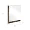 Homeroots 41" Ebony Wood Framed Mounted Dresser Mirror 282643 - alternate 3