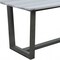 Homeroots 40" X 72" X 30" Marble Gray Oak Wood Marble Dining Table 347363 - alternate 4