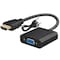 Sanoxy HDMI TO VGA HDMI Male To VGA Female Converter Adapter With Audio 1080P Support PPT-194402294746 - alternate 1