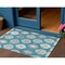 Homeroots 3' X 5' Teal Blue Ivory And Gray Southwestern Washable Indoor Outdoor Area Rug 615176 - alternate 1