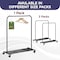 Lifemaster Alloy Steel Clothes Rack, Rolling Garment Rack with Wheels, Black LMCOATRA - alternate 7