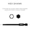 Neiko Allen Wrench Drill Bits, 11-Piece, 1/16 in to 5/16 in SAE Sizes, 3 in Quick Release Shanks, S2 Steel 01147A - alternate 5