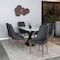 Leisuremod Viva Collection Modern Wooden Dining Chair in Dark Grey, 2PK VC24DGR2 - alternate 7
