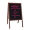 Crestline Products Marquee Easel (stained hardwood) Black Dry-Erase 31310 - alternate 2