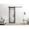 Sartodoors Sturdy Barn Door Frosted Tempered Glass Planum 2112 Black 30x84 Solid Core Modern Interior PLANUM2112BD-B-CA-30 x 84 - alternate 5