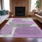 Homeroots 8' X 10' Purple And Gray Abstract Washable Indoor Outdoor Area Rug 632182 - alternate 5