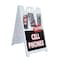 Signmission Prepaid Cell Phones, A-Frame & 2 Decals Installed, Heavy-Duty Plastic Frame SBHD-D-2436-Prepaid Cell Phones - alternate 1