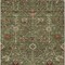 Homeroots 8' X 10' Fern Green Brown And Red Floral Washable Indoor Outdoor Area Rug 603416 - alternate 7