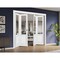 Sartodoors Sliding Closet Double Bi-fold Doors, Lucia 1533 White Silk with Clear Glass, Sturdy Tracks Molding LUCIA1533DBF-BEM-72 x 84 (4* 18x84) - alternate 4