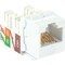Black Box Cat6A Keystone Jack - Unshielded, Rj45, White C6AJA70-WH-R2 - alternate 1