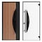 Vdomdoors Front Exterior Prehung Steel Door Ronex1077 Teak Entry Metal Modern Painted W36xH80 Left hand RONEX1077EXD-OAK-W36 x H80-LH-I - alternate 5