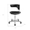 Homeroots Black and Silver Adjustable Height Swivel Rolling Conference Office Chair 554041 - alternate 4