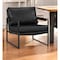 Homeroots 27" Black Faux Leather Arm Chair 526383 - alternate 1