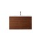 James Martin Vanities 35.4'' Single Vanity, Mid-Century Walnut w/ Glossy White Composite Stone Top 805-V35.4-WLT-GW - alternate 1