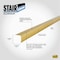 M-D Building Products Building Products 1-1/8'' X 1-1/8'' X 36'' Satin Brass Aluminum Stair Edging w/ Screw Nails 79020 - alternate 6
