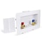 Everflow Washing Machine Outlet Box W/ Valves 1/2'' PEX B; White ABS SB300-P - alternate 1