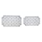 Homeroots Set of Two Gray Geometric Lattice Wood Hanging Dimensional Sculptures, 2PK 516352 - alternate 1
