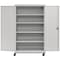 Sandusky Lee Heavy Duty Mobile Welded Steel Storage Cabinet, 46x24x72, Dove Gray TA4R462472-05 - alternate 4
