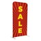 Showdown Displays 3 Ft W X 72 In H Eurofit Straight Wall Kit (Polyester Knit) - Sale Red Burst 908100-001 - alternate 1