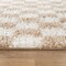 World Rug Gallery Beige Block Shag Area Rug 2 ft x 3 ft Beige WR118BEIGE2X3 - alternate 6
