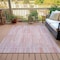 Homeroots 3' X 5' Coral And Beige Striped Washable Indoor Outdoor Area Rug 631533 - alternate 9