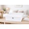 Bella Storage Solutions Bella Medium White Stackable Storage Bins w/ Lids - Modular Bathroom/Kitchen/Closet Organizer, 4PK 606584 - alternate 7